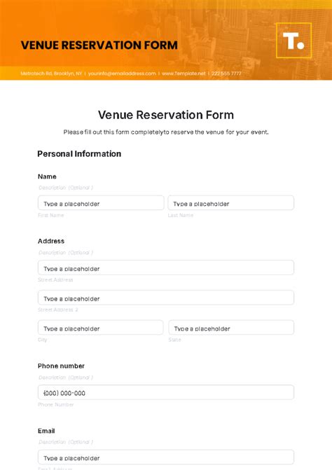 example of reservation form|Free Reservation Form Templates .